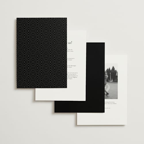 This is a lily petite wedding invitations with standard by Hooray Creative called classy type printing on signature in petite