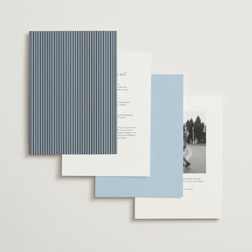 This is a sky petite wedding invitations with standard by Blustery August called tarte tatin printing on signature in petite