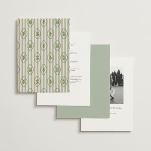 This is a emerald petite wedding invitations with standard by Creo Study called scripted printing on signature in petite