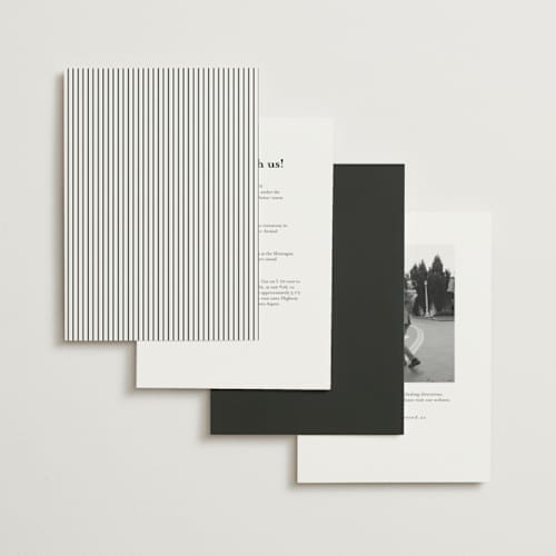 This is a tuxedo petite wedding invitations with standard by Carolyn MacLaren called timeless together printing on signature in petite