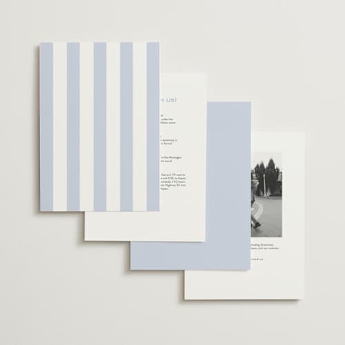 This is a bluebell petite wedding invitations with standard by Jessica Williams called marenza printing on signature in petite