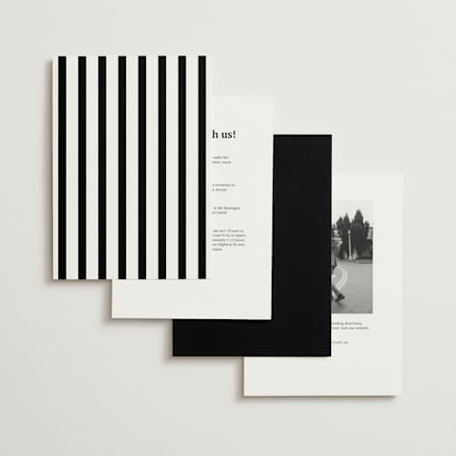 This is a mystic raven petite wedding invitations with standard by Cass Loh called chic union printing on signature in petite