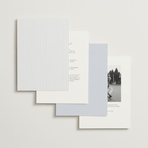 This is a sky petite wedding invitations with standard by Everett Paper Goods called ocean point printing on signature in petite