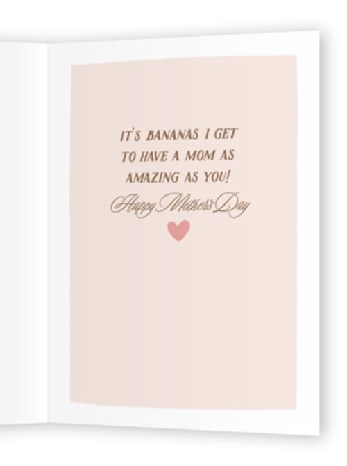This is a banana mothers day cards with standard by Karidy Walker called love you bunches printing on signature in greeting cards