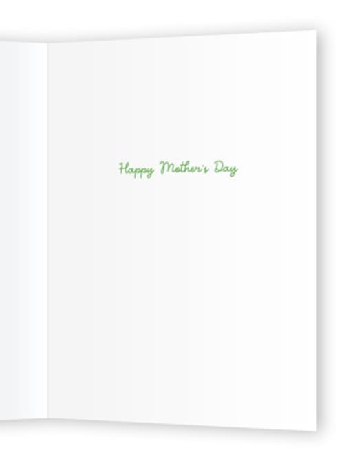 This is a sky mothers day cards with standard by mo kelley called lucky kid printing on signature in greeting cards
