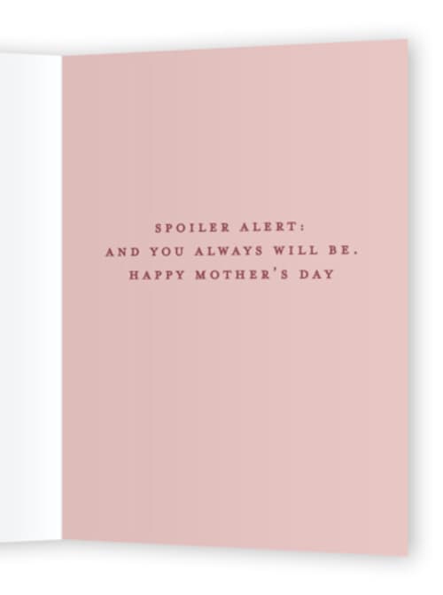 This is a peony mothers day cards with standard by Sarah Knight called book of mom printing on signature in greeting cards