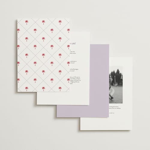 This is a macaroon wedding invitations with standard by Susan Zinader called palm stripes printing on signature in standard