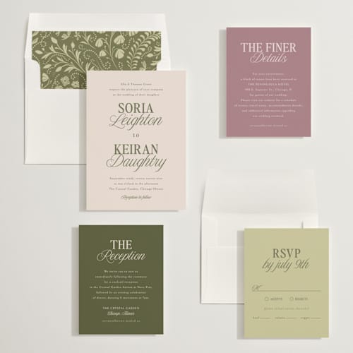 This is a meadow wedding invitations with standard by Melanie Kosuge called soria printing on signature in standard