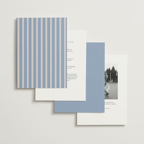 This is a periwinkle wedding invitations with standard by Hooray Creative called twin border printing on signature in standard