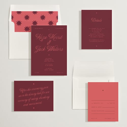 This is a love wedding invitations with standard by Blustery August called cheers printing on signature in standard