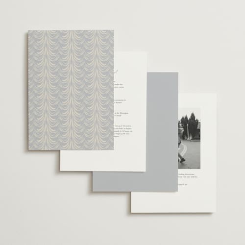 This is a blush wedding invitations with standard by Sarah Rosenthal called velvet cherry printing on signature in standard
