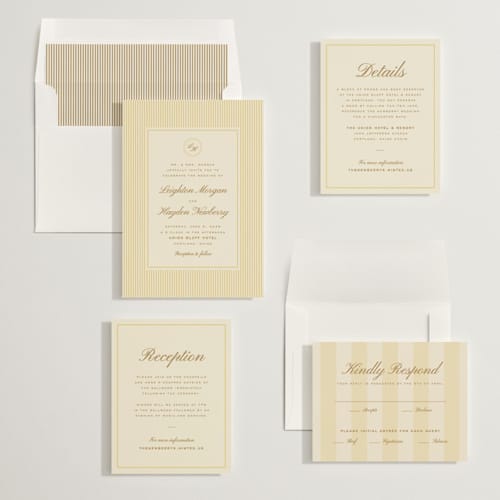 This is a lemon wedding invitations with standard by Ellen Schlegelmilch called hayden printing on signature in standard