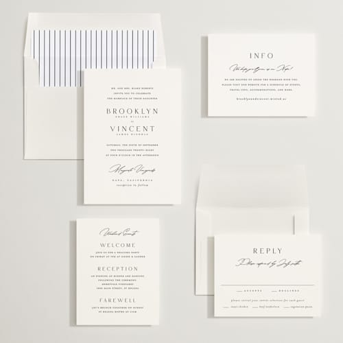 This is a silk wedding invitations with standard by Kelly Schmidt called merryvale printing on signature in standard