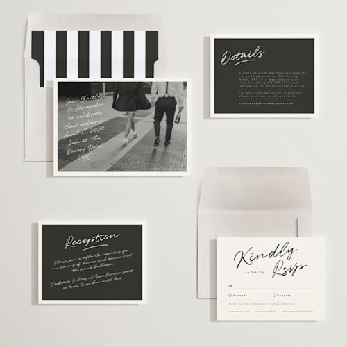 This is a cloud wedding invitations with standard by Adelyn T. called photograph scribble printing on recycled smooth signature in standard