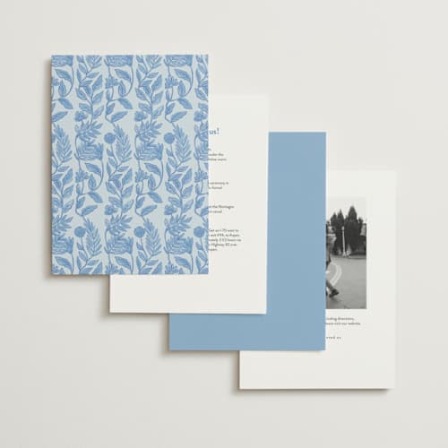 This is a porcelain wedding invitations with standard by Elly called porcelain floral printing on signature in standard