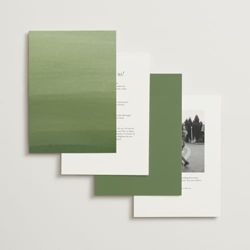 This is a garden wedding invitations with standard by Leah Bisch called verdure printing on signature in standard