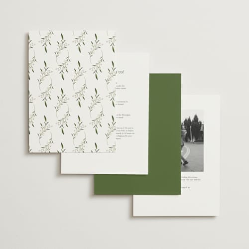 This is a cotton wedding invitations with standard by Jennifer Postorino called gentle whisper printing on signature in standard