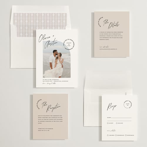 This is a cloud wedding invitations with standard by Pixel and Hank called merge printing on recycled smooth signature in standard