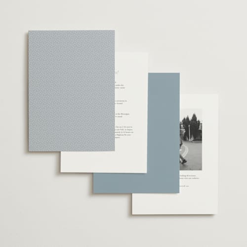 This is a denim wedding invitations with standard by lori jacobs wemple called flowering arch printing on signature in standard