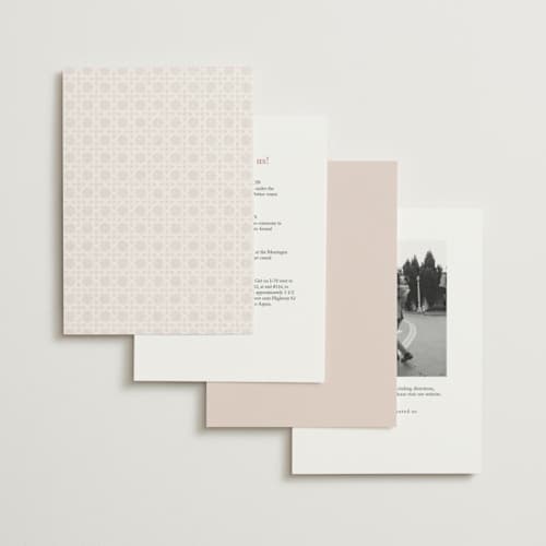 This is a blush wedding invitations with standard by Kelly Schmidt called summer linen printing on signature in standard