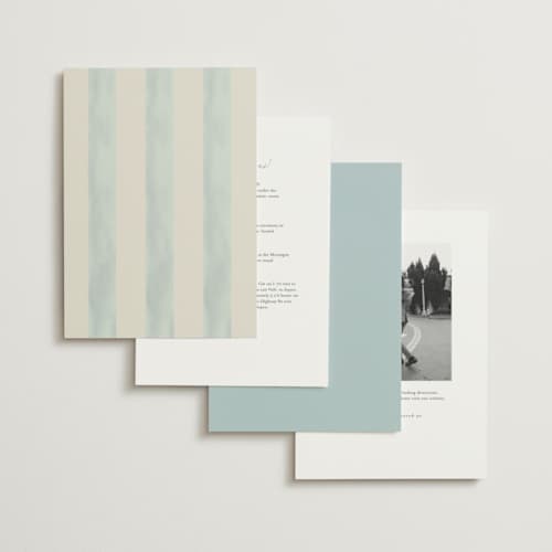 This is a aqua wedding invitations with standard by Chris Griffith called amalfi coast wedding printing on signature in standard