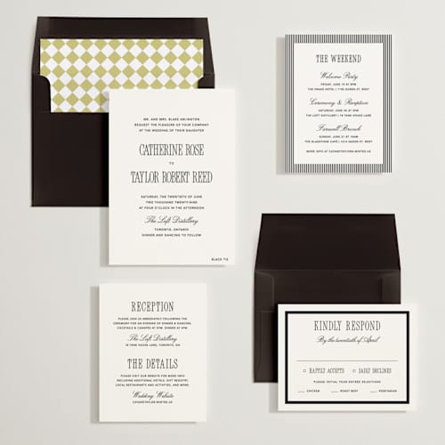 This is a silk wedding invitations with standard by Kelly Schmidt called formal minimalist printing on signature in standard