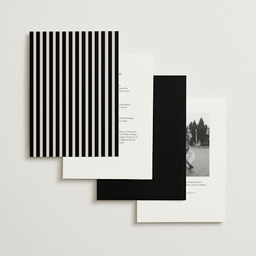 This is a suit wedding invitations with standard by Pixel and Hank called threaded printing on signature in standard