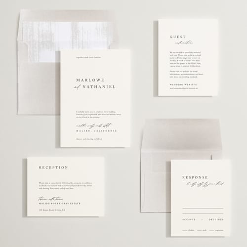 This is a silk wedding invitations with standard by Kelly Schmidt called astoria printing on signature in standard