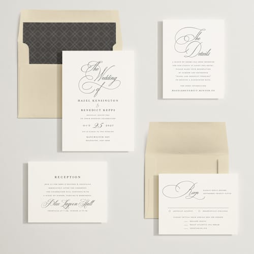 This is a pearl wedding invitations with standard by chocomocacino called scamorza printing on signature in standard
