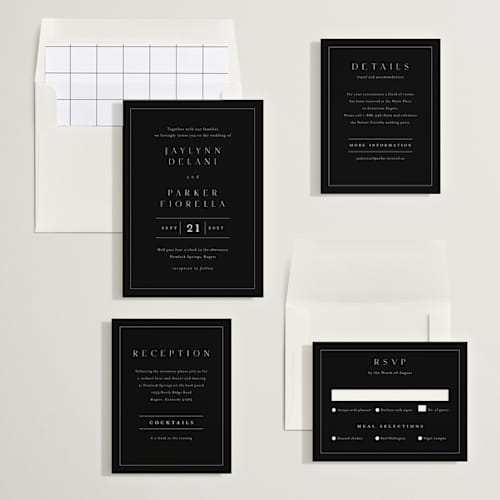 This is a evening wedding invitations with standard by Stacey Meacham called warm affection printing on signature in standard