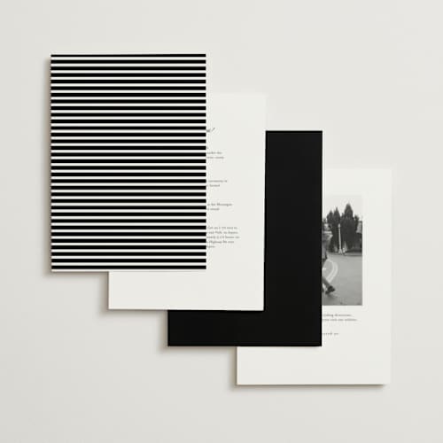 This is a noir wedding invitations with standard by Kimberly FitzSimons called sincerity printing on signature in standard