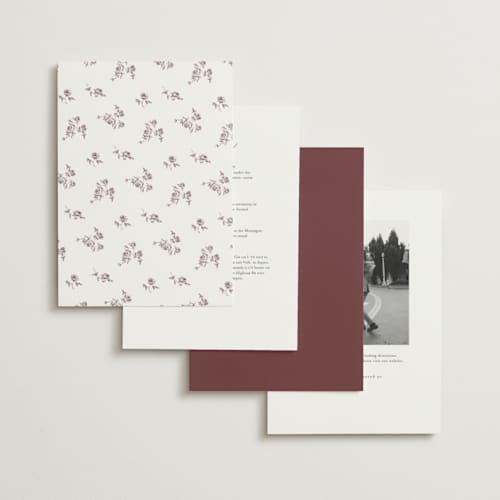 This is a passionate merlot wedding invitations with standard by Design Lotus called close to my heart printing on signature in standard