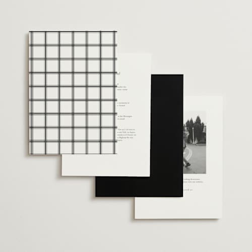 This is a obsidian wedding invitations with standard by Lucrecia Caporale called classic & timeless printing on signature in standard