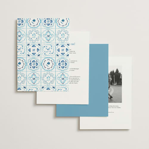 This is a cerulean wedding invitations with standard by Itsy Belle Studio called almafi printing on signature in standard