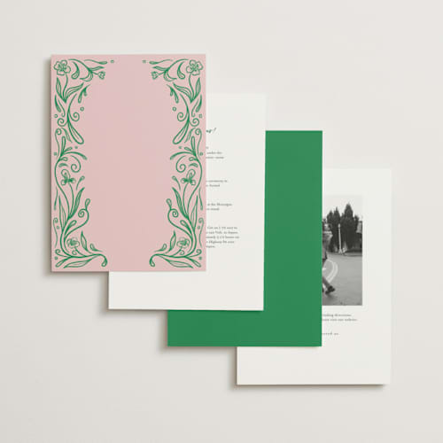 This is a candy wedding invitations with standard by Julia Liverton called love in bloom printing on signature in standard