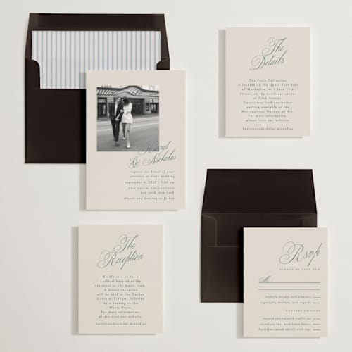 This is a moss wedding invitations with standard by Ana de Sousa called written with love printing on signature in standard