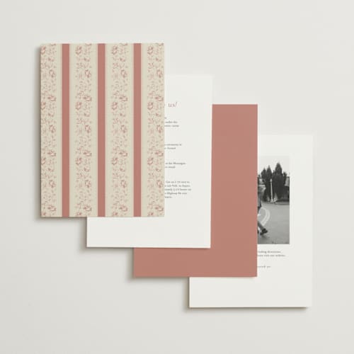 This is a rose wedding invitations with standard by Robert and Stella called constance printing on signature in standard