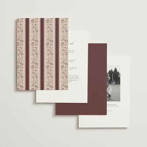 This is a cocoa wedding invitations with standard by Robert and Stella called constance printing on signature in standard