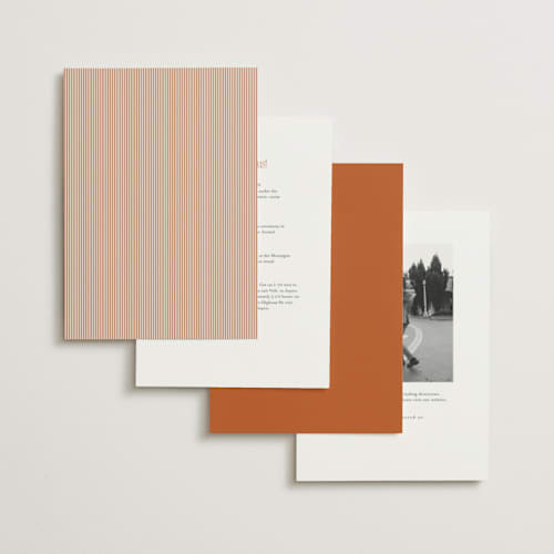 This is a marigold wedding invitations with standard by Pixel and Hank called linea printing on signature in standard