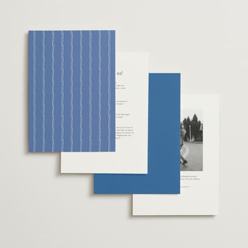 This is a blue mist wedding invitations with standard by Design Lotus called amalfi blue printing on signature in standard