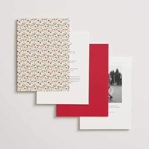 This is a crimson wedding invitations with standard by Susan Moyal called monogramed printing on signature in standard