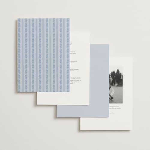 This is a sky wedding invitations with standard by Kate Ahn called court printing on signature in standard