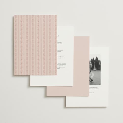 This is a petal wedding invitations with standard by Kate Ahn called court printing on signature in standard