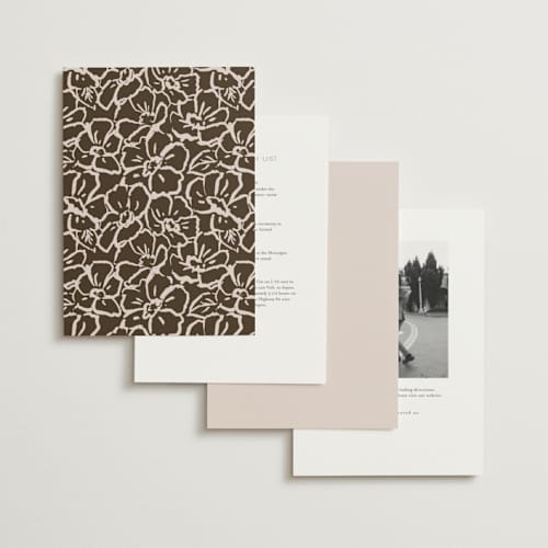 This is a vanilla bean wedding invitations with standard by Laura Hankins called galleria printing on signature in standard