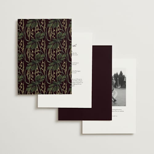 This is a merlota wedding invitations with standard by Susan Moyal called romantics printing on signature in standard