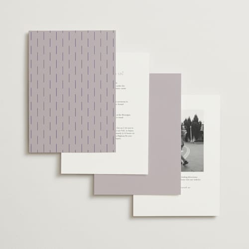 This is a wisteria wedding invitations with standard by Baumbirdy called floral type arch printing on signature in standard