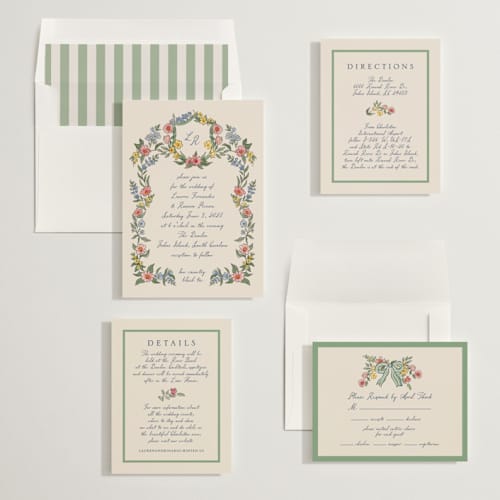 This is a low country wedding invitations with standard by Chris Griffith called a wedding in low country printing on signature in standard