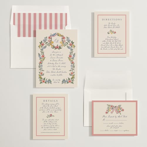 This is a rose wedding invitations with standard by Chris Griffith called a wedding in low country printing on signature in standard