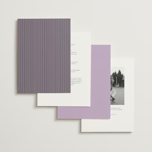 This is a lavender wedding invitations with standard by Blustery August called tarte tatin printing on signature in standard