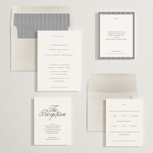 This is a snow wedding invitations with standard by Blustery August called tarte tatin printing on signature in standard